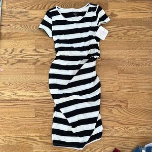 NWT striped maternity tshirt dress